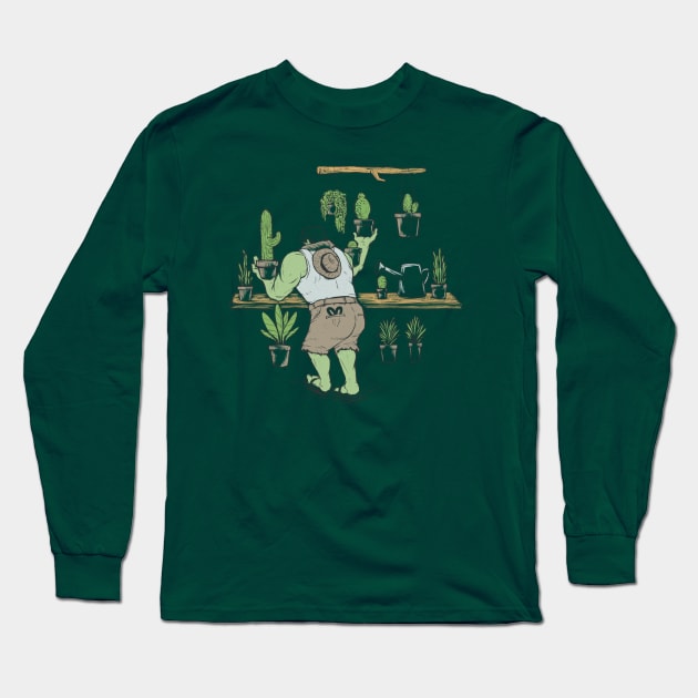 Dr Greenery Plantdad Long Sleeve T-Shirt by Chewbarber